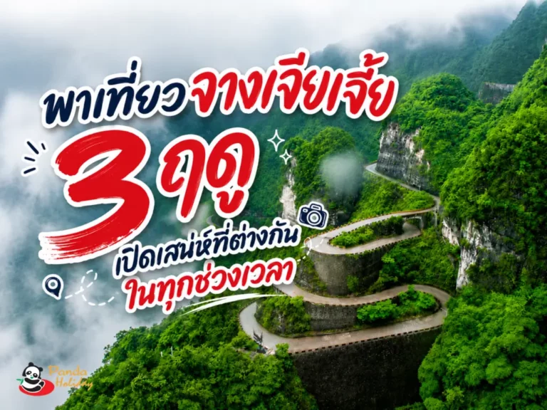 เที่ยวจางเจียเจี้ย 3 ฤดูกับแพนด้าทัวร์จีน